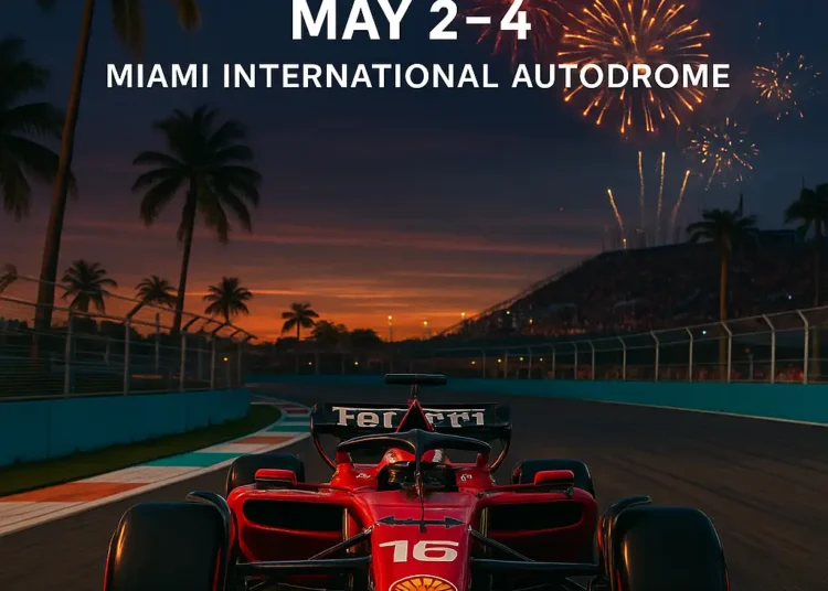 Miami GP Charles Lecler Ferrari